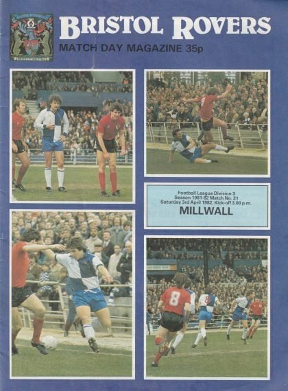 Bristol Rovers v Millwall  03-Apr-1982