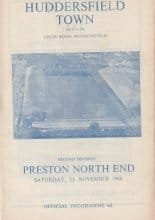 Huddersfield Town v Preston North End  05-Nov-1966