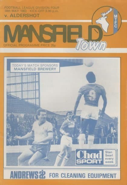 Mansfield Town v Aldershot 14-May-1983