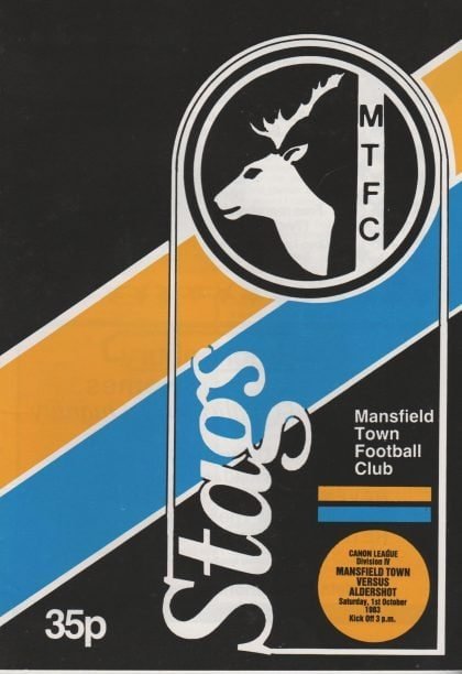 Mansfield Town v Aldershot  01-Oct-1983