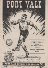 Port Vale v Aldershot 21-Dec-1957