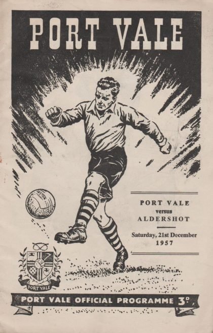 Port Vale v Aldershot 21-Dec-1957