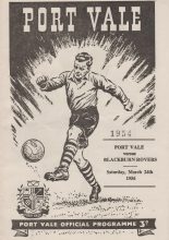 Port Vale v Blackburn Rovers 24-Mar-1956