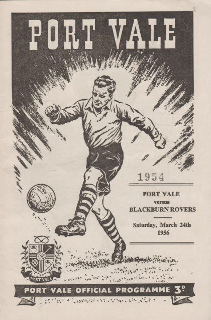 Port Vale v Blackburn Rovers 24-Mar-1956