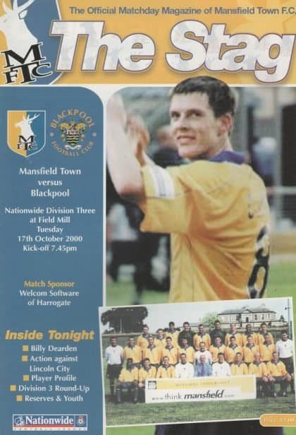 Mansfield Town v Blackpool  17-Oct-2000