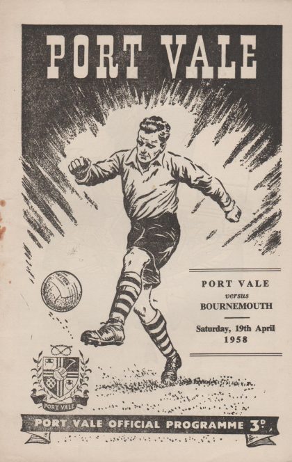 Port Vale v Bournemouth & Boscombe Athletic 19-Apr-1958