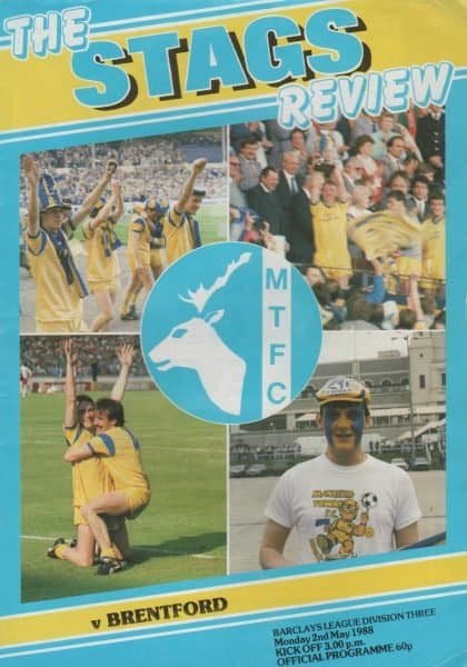 Mansfield Town v Brentford 02-May-1988
