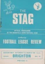 Mansfield Town v Brighton & Hove Albion 01-Mar-1969