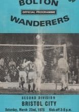 Bolton Wanderers v Bristol City  22-Mar-1975