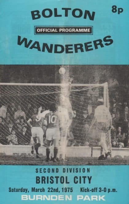 Bolton Wanderers v Bristol City  22-Mar-1975