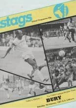 Mansfield Town v Bury 07-Feb-1987
