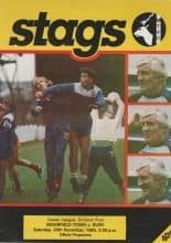 Mansfield Town v Bury 24-Nov-1984