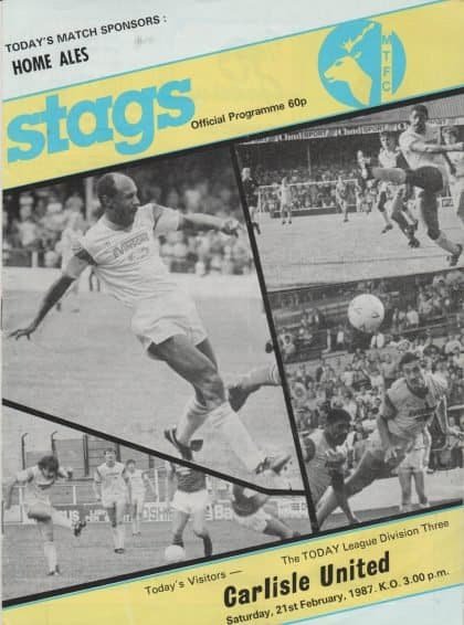 Mansfield Town v Carlisle United 21-Feb-1987