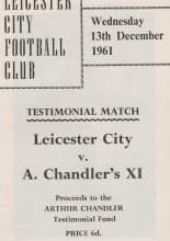 Leicester City v A.Chandlers XI  13-Dec-1961