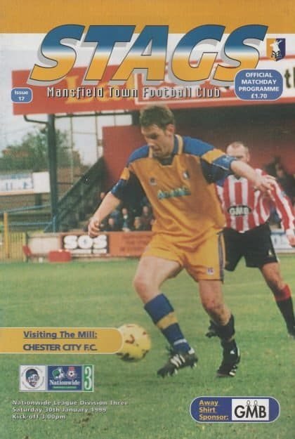 Mansfield Town v Chester City  30-Jan-1999