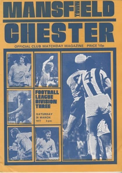 Mansfield Town v Chester 26-Mar-1977