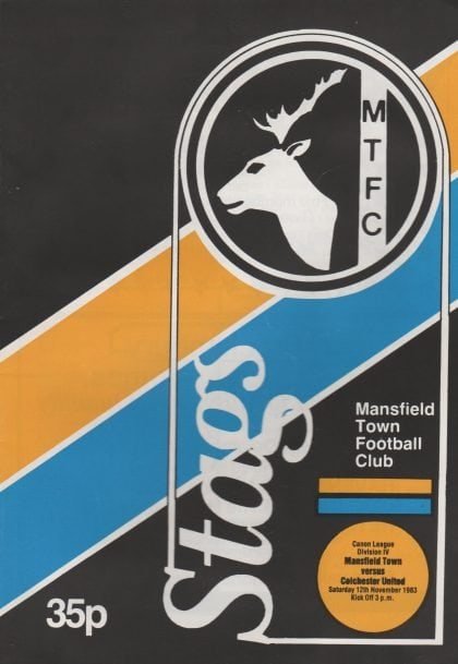 Mansfield Town v Colchester United 12-Nov-1983