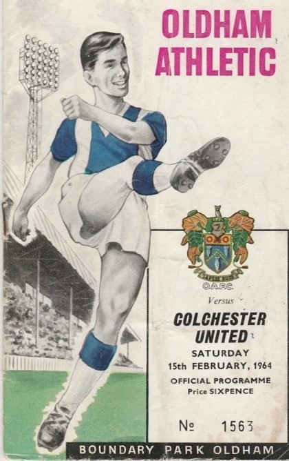 Oldham Athletic v Colchester United 15-Feb-1964
