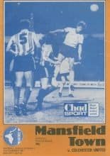 Mansfield Town v Colchester United 02-Nov-1981