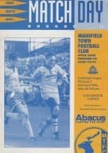 Mansfield Town v Colchester United 02-Apr-1994