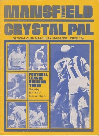 Mansfield Town v Crystal Palace  05-Mar-1977