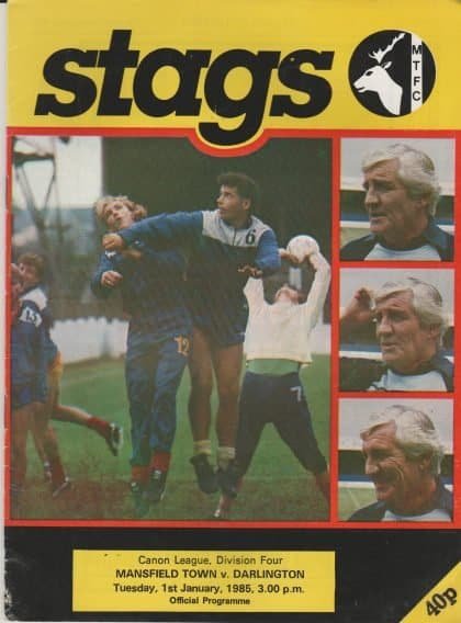 Mansfield Town v Darlington  01-Jan-1985