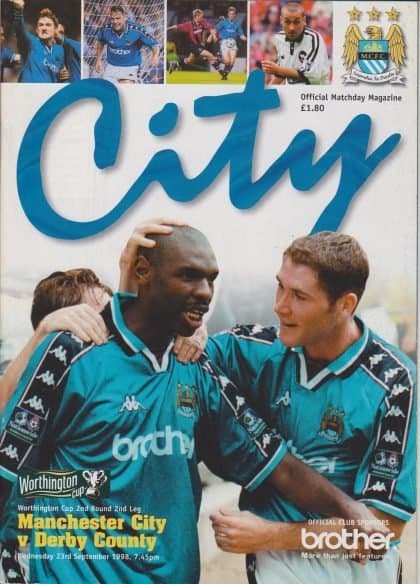 Manchester City v Derby County 23-Sep-1998