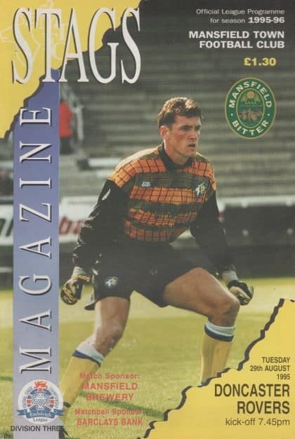 Mansfield Town v Doncaster Rovers 29-Aug-1995