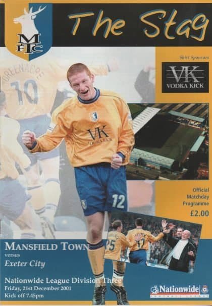 Mansfield Town v Exeter City 21-Dec-2001