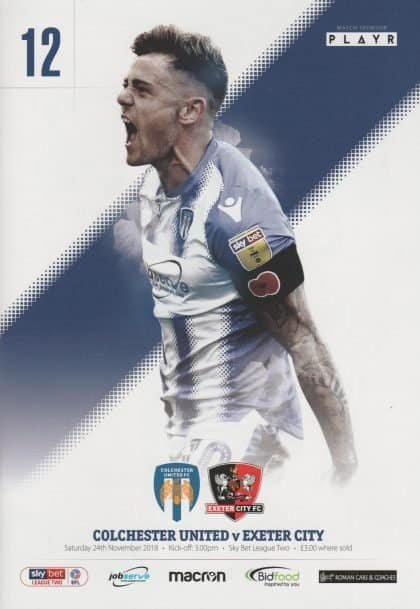 Colchester United v Exeter City 24-Nov-2018