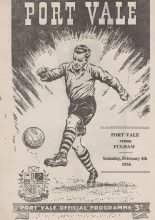 Port Vale v Fulham 04-Feb-1956