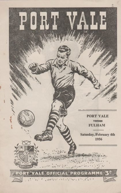 Port Vale v Fulham 04-Feb-1956