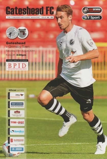 Gateshead v Grimsby Town 23-Aug-2014