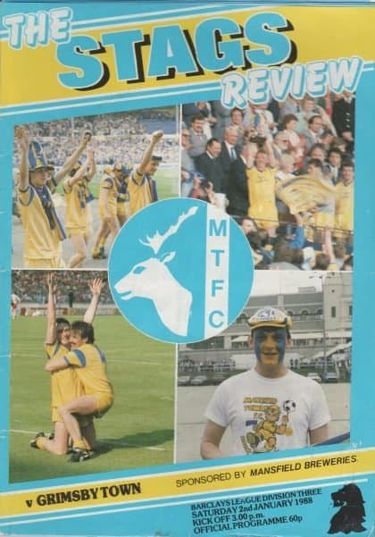 Mansfield Town v Grimsby Town  02-Jan-1988