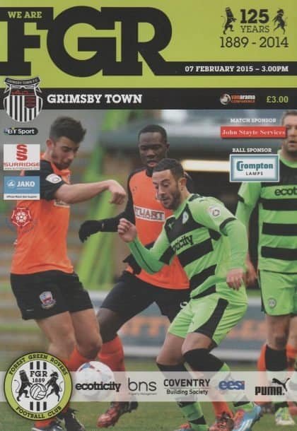 Forest Green Rovers v Grimsby Town 07-Feb-2015