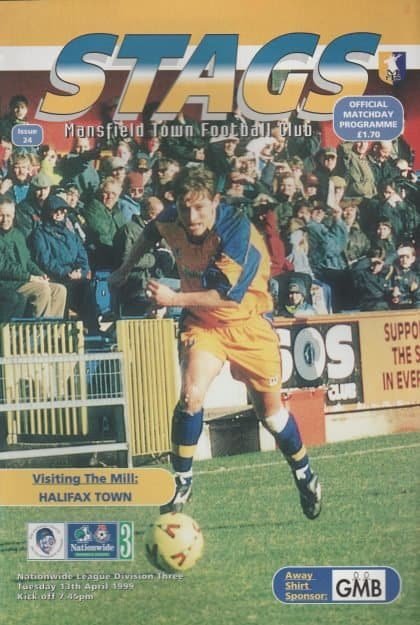 Mansfield Town v Halifax Town 13-Apr-1999