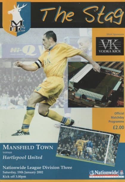 Mansfield Town v Hartlepool United 19-Jan-2002