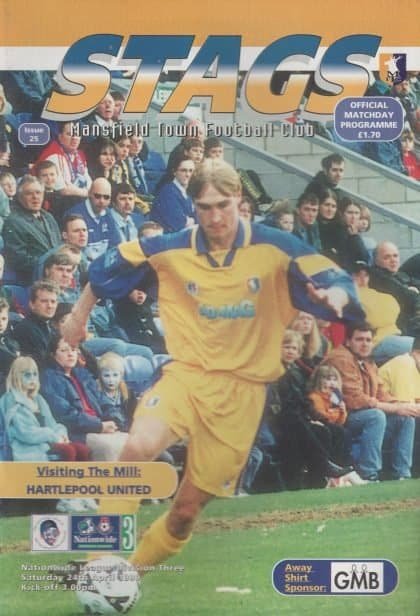 Mansfield Town v Hartlepool United 24-Apr-1999