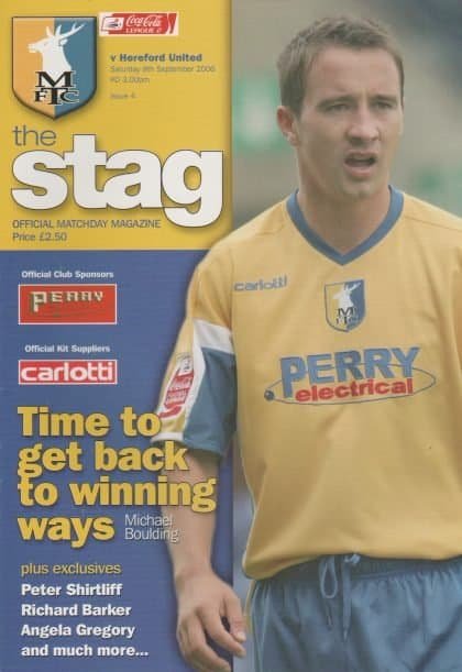 Mansfield Town v Hereford United 09-Sep-2006