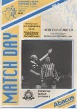 Mansfield Town v Hereford United 26-Dec-1994