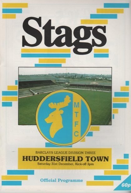 Mansfield Town v Huddersfield Town 31-Dec-1988