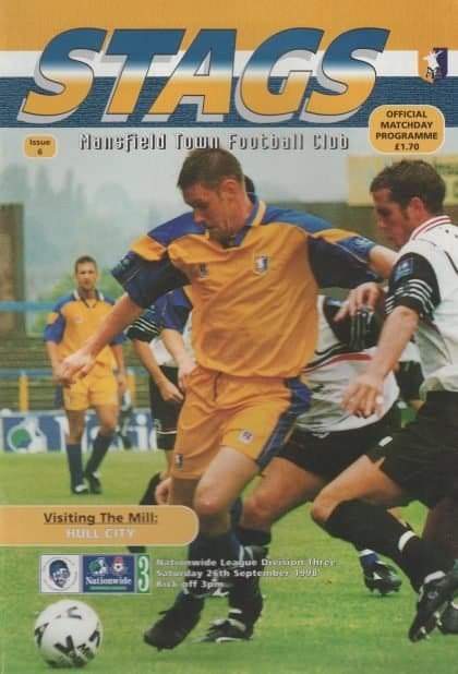 Mansfield Town v Hull City 26-Sep-1998