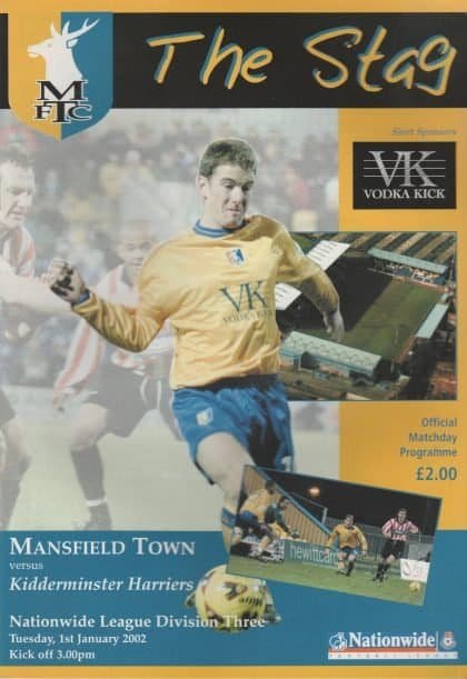 Mansfield Town v Kidderminster Harriers 01-Jan-2002