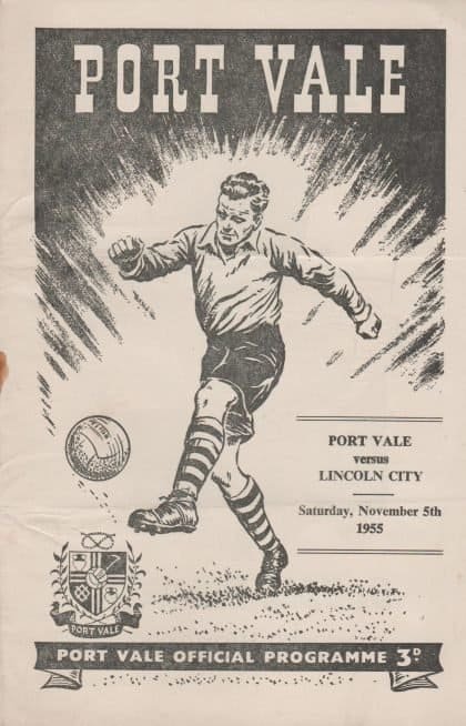 Port Vale v Lincoln City 05-Nov-1955