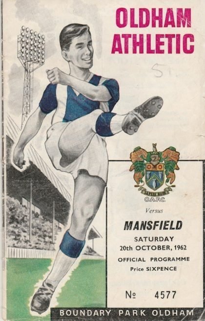 Oldham Athletic v Mansfield Town  20-Oct-1962
