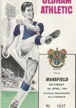 Oldham Athletic v Mansfield Town 04-Apr-1964