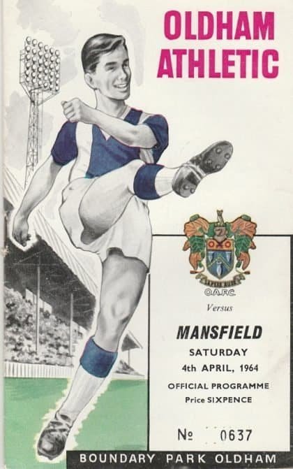 Oldham Athletic v Mansfield Town 04-Apr-1964