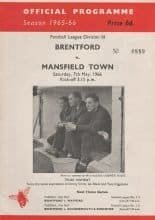 Brentford v Mansfield Town 07-May-1966