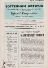 Tottenham Hotspur v Manchester United 27-Nov-1963