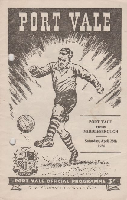 Port Vale v Middlesbrough 28-Apr-1956